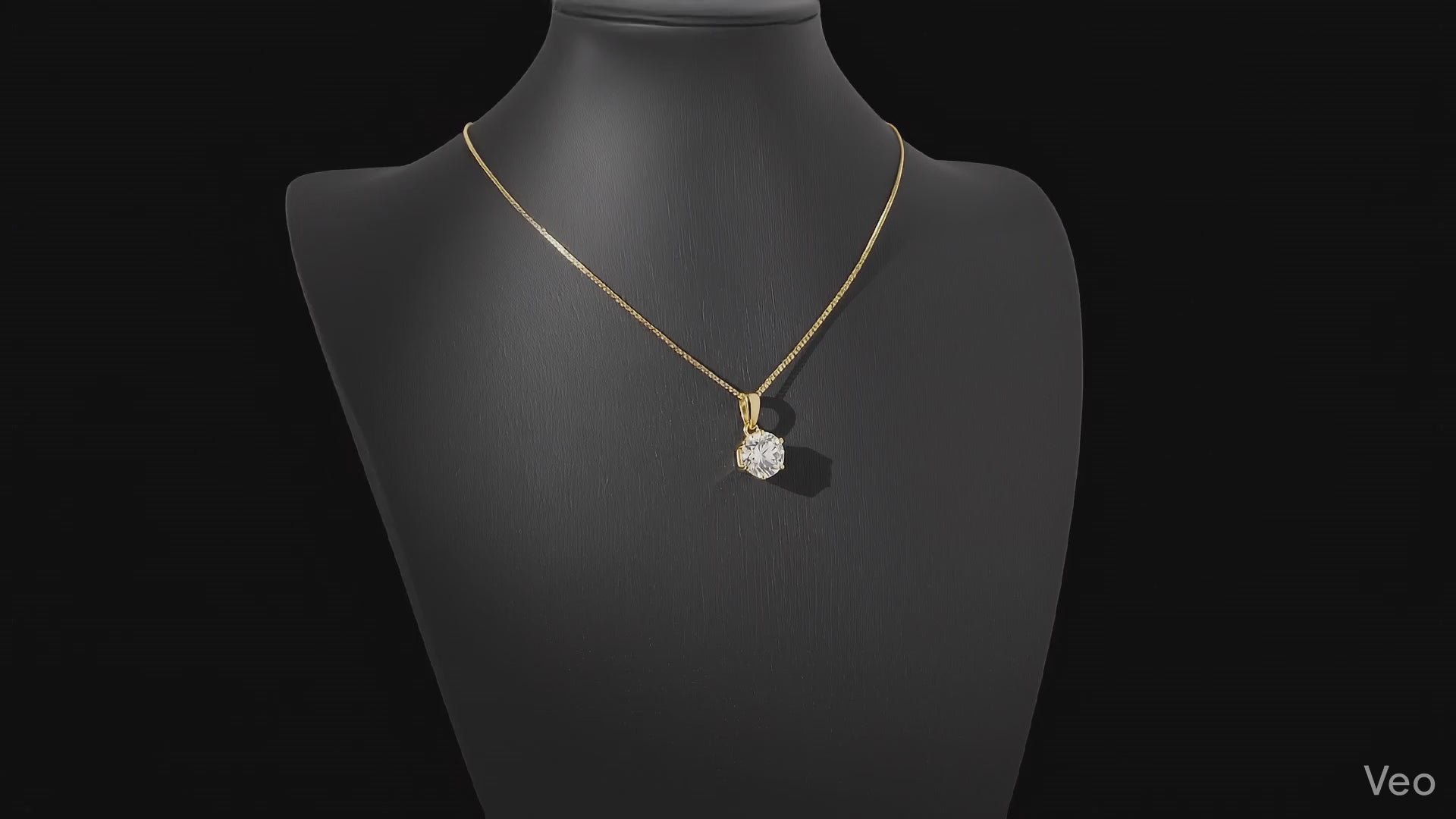 Aurevia™ Eternal Spark Pendant Necklace – Flawless D-Color Moissanite in 925 Sterling Silver